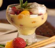 Crema con fruta