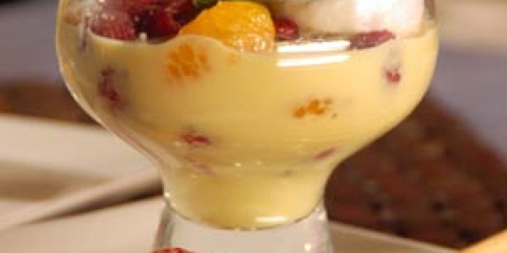 Crema con fruta