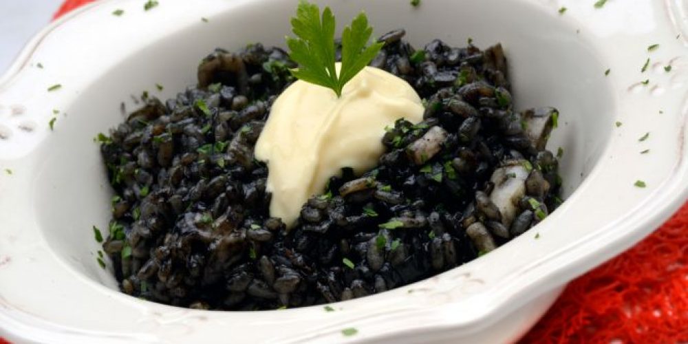 Paella arroz negro